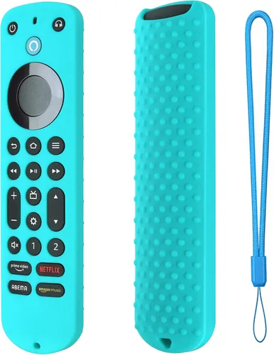 Vista 15 de Funda de silicona para Voice Remote Pro 2022, funda de silicona para control remoto por voz Pro 2022 con cordón (negro)