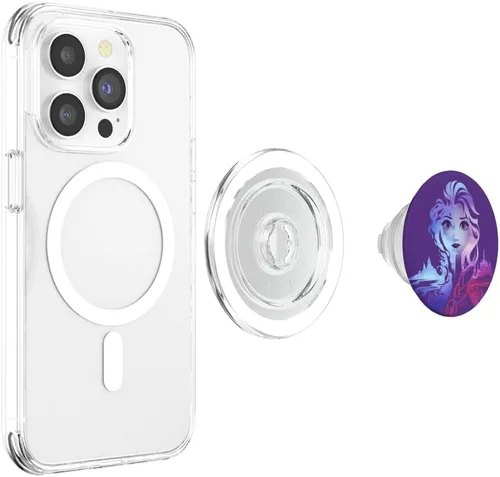 Vista 4 de Disney Frozen 2 Elsa Split Gradient Retrato PopSockets MagSafe PopGrip para iPhone