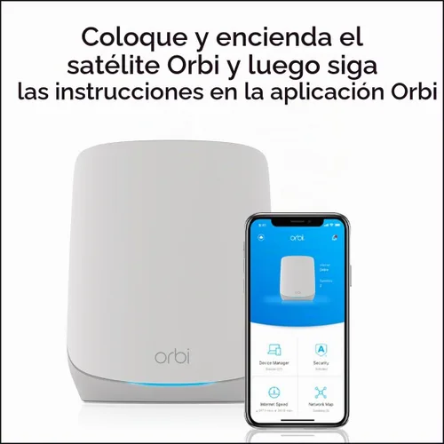 Vista 6 de NETGEAR Orbi Full Home Tri-Band Mesh WiFi 6 Satélite adicional