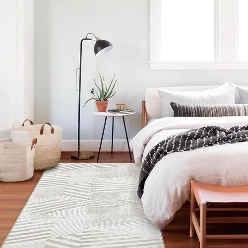 Vista 9 de GAOMON Alfombra lavable a máquina, rayas abstractas modernas, para sala de estar, dormitorio, comedor, entrada, 3 x 5 pies
