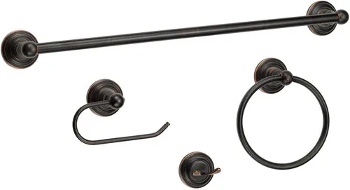 Vista 12 de Juego de accesorios de baño negros de 3 piezas Royal Series: MBA5500-3