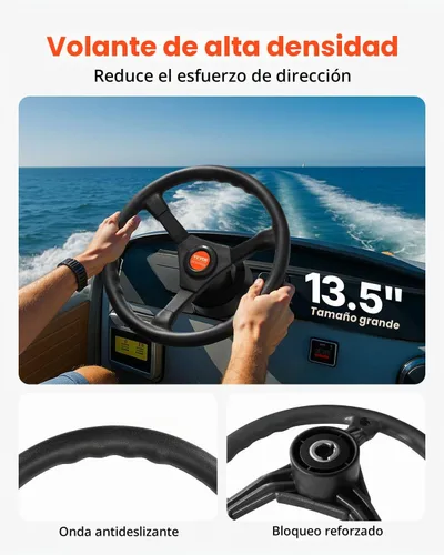 Vista 5 de Kit de Sistema de Dirección para Barco VEVOR