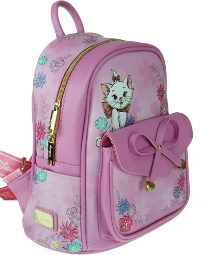 Vista 2 de Aristocats Marie - Mini mochila de cuero vegano de 11 pulgadas A21726, multicolor, mediana, Multicolorido, Mochilas Daypack