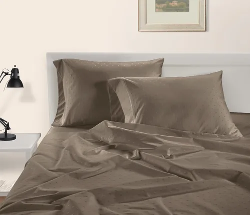 Vista 204 de LANE LINEN - Sábanas individual 100% algodón egipcio suave, cómodo y grueso de calidad de hotel, costuras reforzadas totalmente elásticas, sin