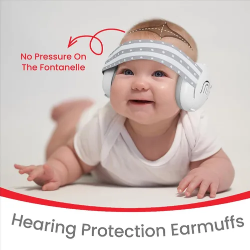 Vista 9 de Orejeras para bebés con protección contra el ruido para bebés de hasta 36 meses Blanco