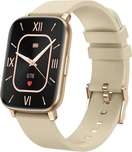 Vista 10 de Paukila Relojes inteligentes para hombres, reloj de fitness de 1.65 pulgadas con frecuencia cardíaca 24/7/presión arterial/monitor de sueño
