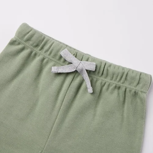 Vista 6 de HAJAKADAS-Y Paquete de 3 pantalones de algodón de color sólido para bebé niño