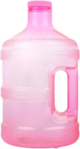 Vista 10 de H8O® botella de agua redonda de 1 galón sin BPA con tapa de 48 mm (negra)