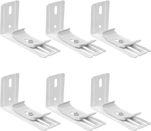 Vista 8 de 6 clips verticales para persianas verticales de 3 pulgadas de longitud para persianas verticales con ancho de barandilla de 1-1/2 pulgadas