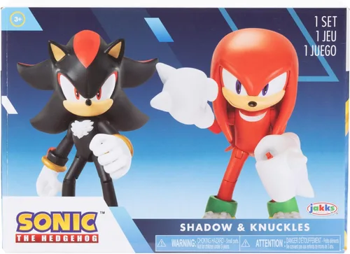 Vista 6 de Sonic, el erizo - Pack de 2 figuras de acción de 4 in de Knuckles y Shadow