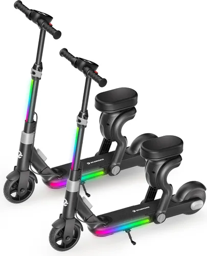 Vista 13 de ECOROAD 2-in-1 Kids Electric Scooter EK8,200W Motor & 9 Miles Range Negro