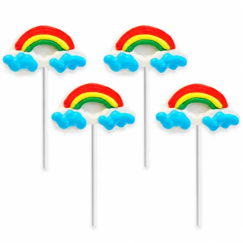 Vista 3 de 12 unidades de caramelos con forma de arco iris, ideales para rellenos de bolsas de golosinas, envueltos individualmente (paquete de 12)