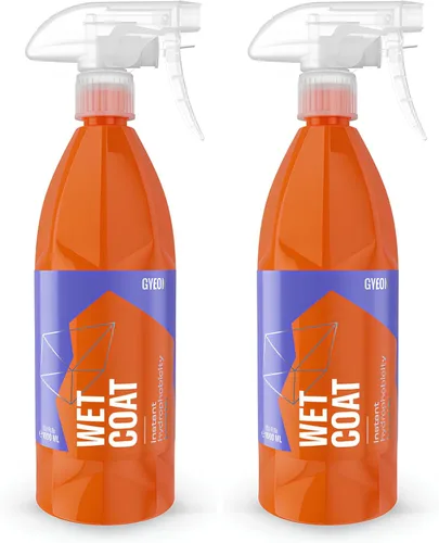 Vista 11 de GYEON Wet Coat - Revestimiento en aerosol de cerámica hidrofóbica de 16.9 fl oz para automóviles, soluciones de alto brillo para ruedas de pintura