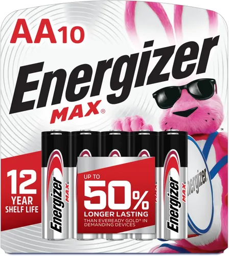 Vista 10 de Energizer MAX - Pilas AA (paquete de 2), pilas alcalinas doble A