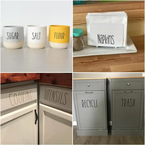 Vista 4 de Plantillas de letras del alfabeto de 1 pulgada para pintar, paquete de 70 plantillas de letras y números con letreros para pintar sobre madera