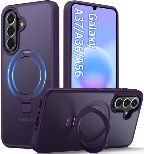 Vista 59 de Oterkin Funda para Google Pixel 10a con soporte magnético de giro de 360° [compatible con MagSafe] [antideslizante] [15 pies] a prueba de golpes