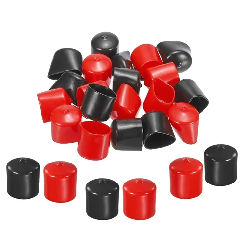 Vista 56 de MECCANIXITY 50 unids tapas de goma Surtido de 0.079 in PVC vinilo tornillo rosca protector para tornillo tornillo negro rojo