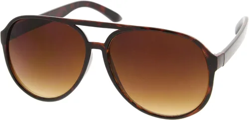 Vista 8 de zeroUV Gafas de sol estilo aviador con lente de bloqueo azul grande retro de 2.362 in