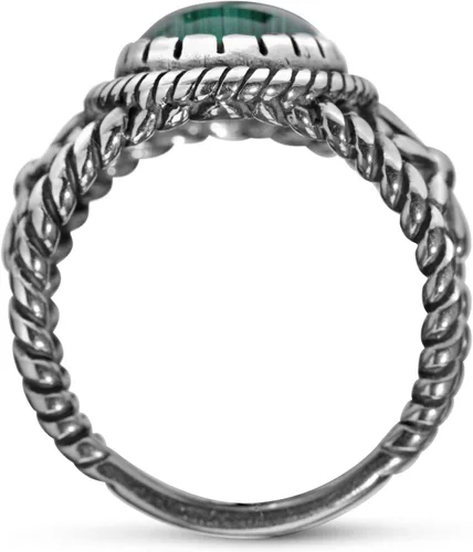 Vista 5 de American West Jewelry Anillo de plata de ley para mujeres y hombres, elección de piedras preciosas de inspiración nativa, tallas 5 a 13
