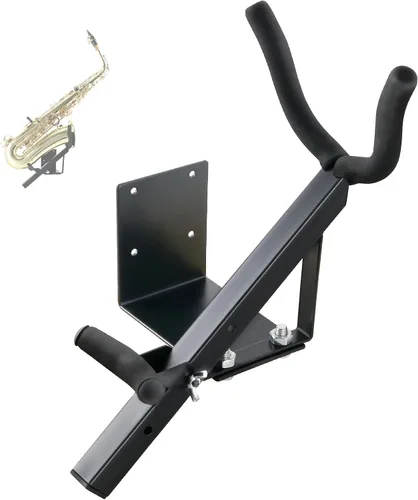 Vista 11 de EASTROCK Soporte para saxofón Alto&Tenor con 2 soportes para flauta