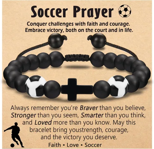 Vista 11 de Regalos de Baloncesto Fútbol Béisbol Fútbol Americano para Chicos Adolescentes, Pulseras para Chicos Ideas de Regalos para Cumpleaños/San
