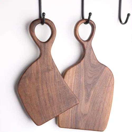 Vista 4 de Muso Wood Tabla de cortar para parejas, regalo para aniversario, boda, 2 tablas de charcutería para novia, pareja, regalo de cumpleaños para esposa