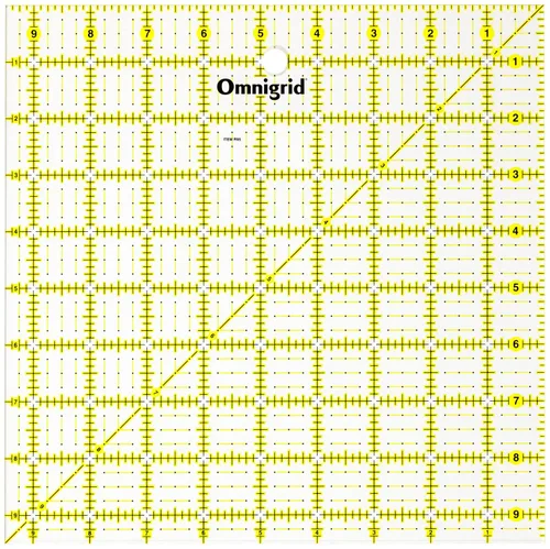 Vista 5 de Omnigrip - Regla cuadrada de acolchado por Omnigrid - Corta tela de 15 x 15