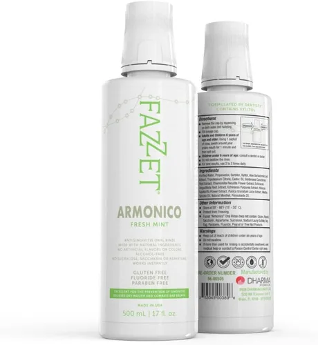 Vista 2 de Enjuague de amígdalas, enjuague oral natural para calmar las amígdalas, combatir el mal aliento y aliviar la boca seca, sin alcohol, tintes, gluten