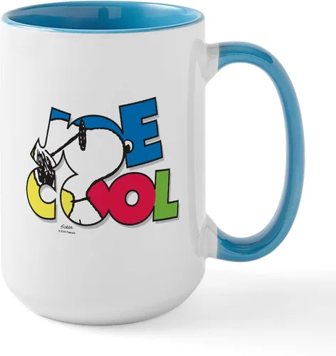 Vista 10 de CafePress SNOOPY Joe Cool - Taza de café de cerámica (15.0 fl oz)