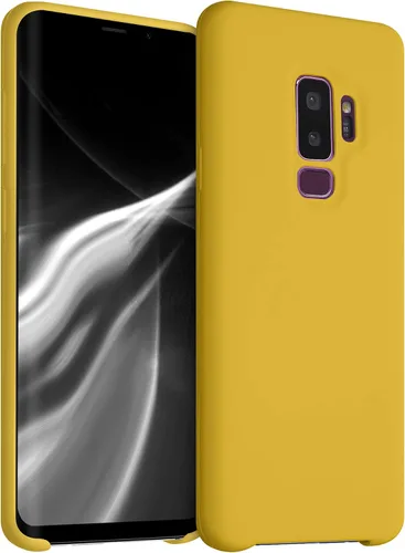 Vista 338 de kwmobile Funda compatible con Samsung Galaxy S9 - Funda de silicona TPU con acabado suave - Blue Reef