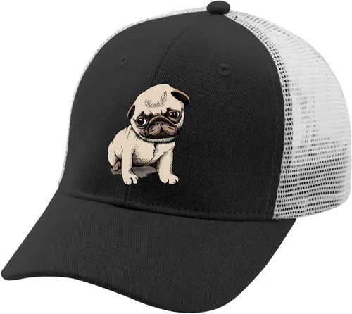 Vista 2 de Hat Pug Dog Dad Hat, Graphic Baseball Caps for Women
