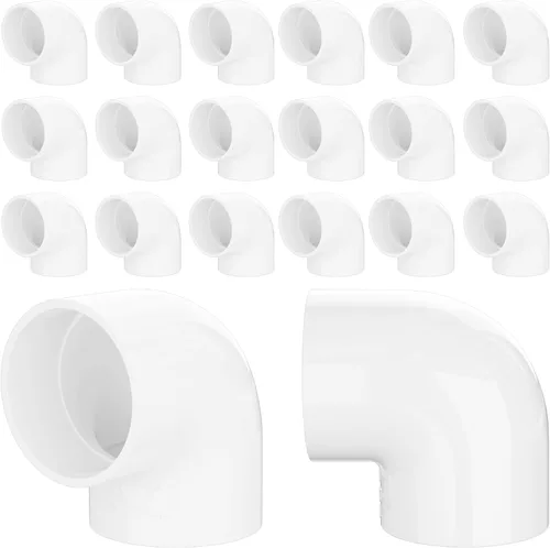 Vista 13 de Accesorios de codo de PVC de 90 grados de 1 pulgada, se adapta a tubos OD SCH40 de 1.315 pulgadas, paquete de 20 Conectores de grado de muebles