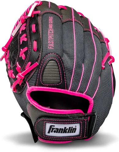 Vista 10 de Franklin Sports Fastpitch Softball Gloves - Windmill Adult + Youth Fielding Gloves - 11" or 12" - Pink + Green