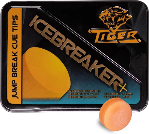 Vista 4 de TIGER Icebreaker+® Jump Break Billar Piscina CUE TIP - Super Hard -0.6 in