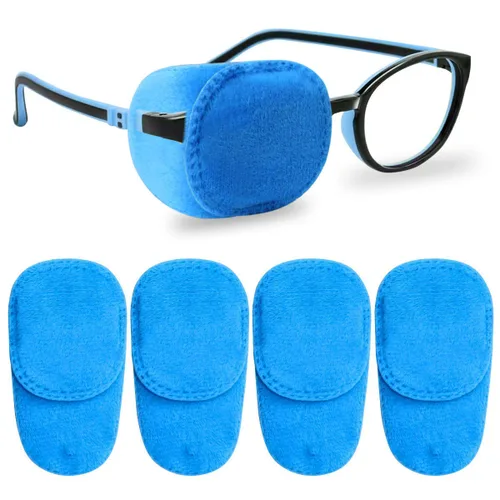 Vista 8 de Paquete de 4 parches para ojos para niños, niñas, niños, parche para ojos derecho e izquierdo para anteojos, parche para ojos perezosos para niños