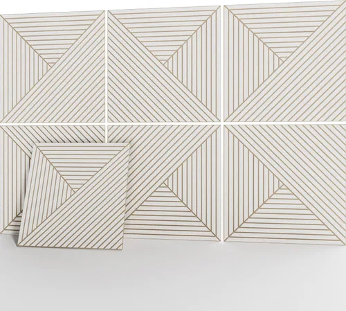 Vista 10 de JaneTech Paneles acústicos de pared de 23.62 x 23.62 pulgadas, 6 paneles absorbentes de sonido, reducción de ruido y control de eco para decoración