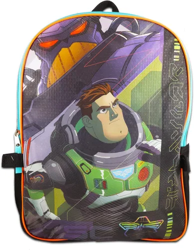 Vista 2 de Disney Bundle Buzz Lightyear - Mochila con juego de lonchera, mochila Lightyear para niños con bolsa de almuerzo aislada, botella de agua, mochila