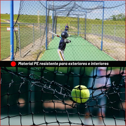Vista 8 de Baseball Softball Backstop Nets, Heavy Duty Sports Netting