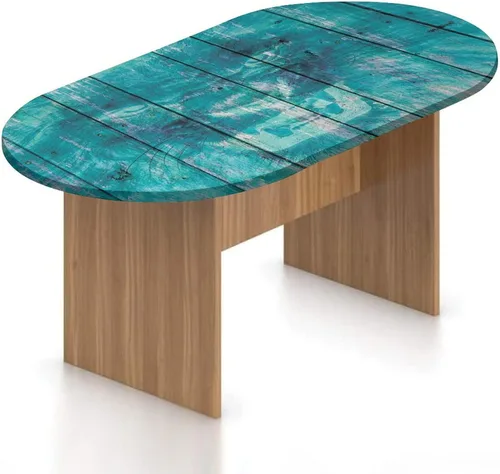 Vista 17 de Mantel ovalado ajustable para patio, decoración de animales, de poliéster, con bordes elásticos, estampado de koala y panda sentados en árboles