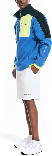 Vista 2 de Nautica Men's Competition Sustainably Crafted Quarter-Zip Mixed-Media Pullover