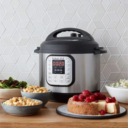 Vista 2 de Instant Pot Duo - Olla eléctrica a presión 7 en 1, esterilizador, olla de cocción lenta, olla arrocera, vaporera, salteadora, yogur y calentador, 8