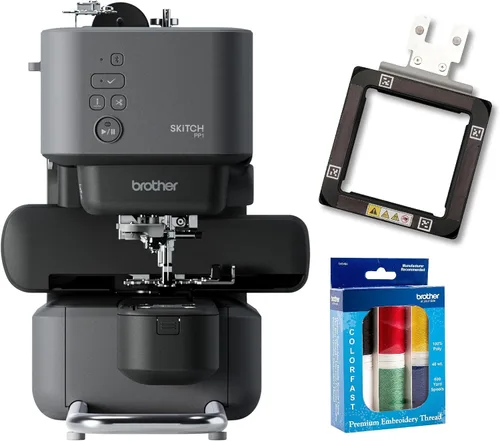 Vista 11 de Máquina de bordar de aguja única Brother Skitch alimentada por la aplicación móvil Artspira requerida, área de bordado de 4 pulgadas x 4 pulgadas