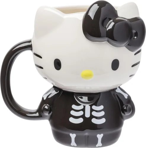 Vista 11 de Silver Buffalo Sanrio Hello Kitty and Friends Badtz-Maru - Taza de cerámica esculpida en 3D, 20 onzas