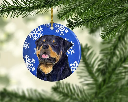 Vista 190 de Caroline's Treasures Cavalier Spaniel - Adorno de cerámica para colgar en el árbol de Navidad, para el hogar, Navidad, fiestas, regalo, 3 pulgadas