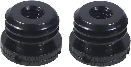 Vista 15 de Tornillo macho D18 1/4-20 3/8-16 hembra a 5/8-27 x 9 5/8-11 x 9 tornillos macho con agujeros laterales reforzados Tornillo de conversión para Negro