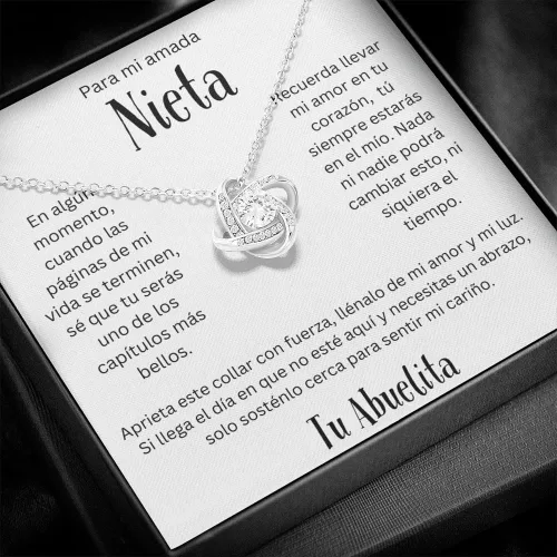 Vista 2 de LEO'S PRINT SHOP Regalo para Nieta de Abuela para Nieta, Regalo Graduación, Confirmación, Collar personalizado, Nieta Cumpleaños, Hermosa Cadena
