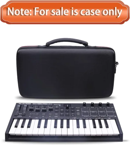 Vista 7 de LTGEM - Funda rígida para M-Audio Oxygen Pro Mini - Controlador de teclado MIDI USB de 32 teclas