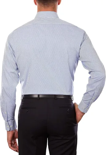 Vista 2 de Van Heusen Mens Dress Shirt Regular Fit Pinpoint Stripe