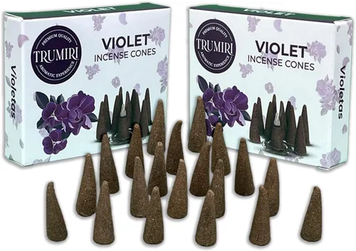 Vista 28 de TRUMIRI Incienso ámbar – Paquete de 20 conos (2 x 10) – Incienso de cono perfumado