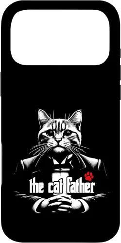 Vista 22 de The Catfather Fathersday Funny Gifts Best Birthday Cat Dad Case for iPhone 16